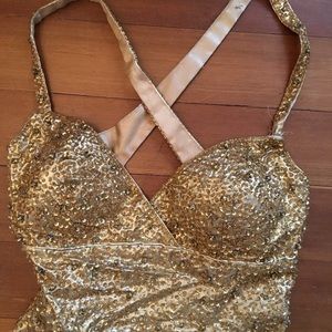 Gold formal dress size 6